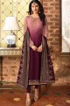 Multicolor Satin Georgette Churidar Suits with Satin Georgette