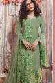 Green Pallazzo Pant Palazzo Suits in Crepe with Crepe