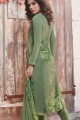 Green Pallazzo Pant Palazzo Suits in Crepe with Crepe