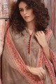 Light Brown Crepe Palazzo Suits with Crepe