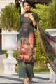 Crepe Palazzo Suits in Multicolor with Crepe