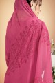 Cotton Rose Pink Palazzo Suits in Cotton