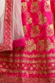 Appealing Pink Silk Lehenga Choli