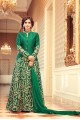 Green color Art Silk Anarkali Suit