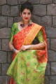 Orange color Banarasi Art Silk saree