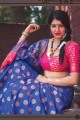 Blue color Banarasi Art Silk saree
