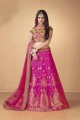 Dazzling Rani Pink color Art Silk Lehenga Choli