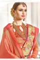 Ravishing Red color Art Silk saree