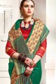 Enticing Green color Art Silk saree