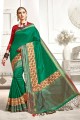 Enticing Green color Art Silk saree