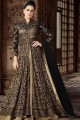 Black color Net Anarkali Suit