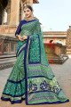 Ravishing Green Super Net Cotton saree