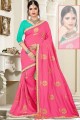Rani Pink Silk saree