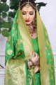 New Green Banarasi Art Silk saree