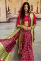 Beautiful Red Nylon Art Silk saree