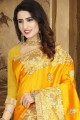 Classy Musturd Yellow Art Silk saree