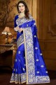 Ravishing Royal Blue Art Silk saree