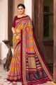 Enticing Multi Art Silk saree