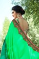 Opulent Green Soft Silk saree