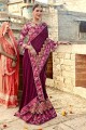 Ravishing Purple Georgette saree