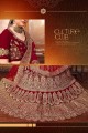 Ravishing Velvet Lehenga Choli in Maroon