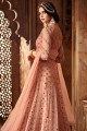 Dusty Pink Net Anarkali Suit