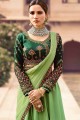 Indian Ethnic Light Green Art Silk Lehenga Choli