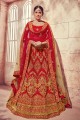Splendid Red Art Silk Lehenga Choli