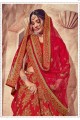 Luring Red Art Silk Lehenga Choli