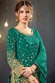 Teal Green Tafeta Art Silk Punjabi Suit