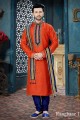 Orange Banglore Silk Ethnic Wear Kurta Kurta Pajama