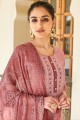 Salmon Pink Eid Palazzo Suit with Cotton