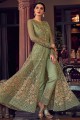 Fennel Green Eid Anarkali Suit in Net