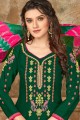 Green Cotton Patiala Suit with Cotton