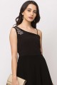 Black Georgette Gown Dress