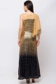 Golden Lycra Gown Dress