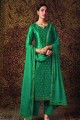 Silk Aqua Green Eid Pakistani Suit in Silk