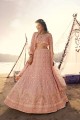 Impressive Light Pink Silk Party Wear Lehenga Choli