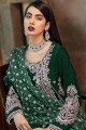 Green Eid Pakistani Suit in Faux Georgette Faux Georgette