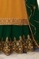 Musterd Yellow Eid Sharara Suit in Faux Georgette Faux Georgette
