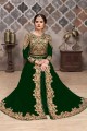 Green Faux Georgette Eid Anarkali Suit with dupatta