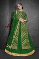 Green Silk Eid Anarkali Suit