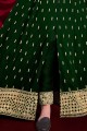 Green Georgette Eid Anarkali Suit in Georgette