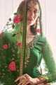 Georgette Green Eid Pakistani Suit in Georgette