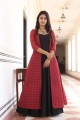 Red,black Silk Gown Dress