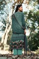 Sea Green Crepe Palazzo Suit with Crepe