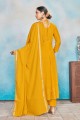 Rayon Rayon Palazzo Suit in Yellow