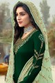 Designer Green Palazzo Suit with Georgette