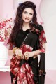 Lycra Saree in Black with Hand