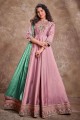 Dusty pink Silk Gown Dress